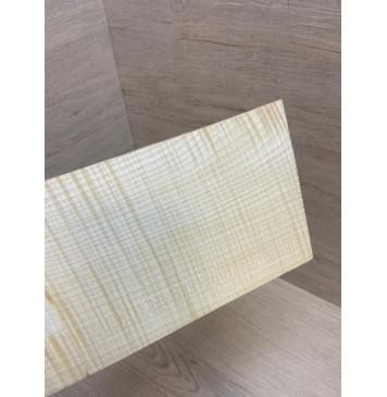 Клён Белый Явор, Волнистый заготовка накладки на головку грифа Радиал ААА Волна ААА 5х122х215-210 мм (стабилизированный)-5