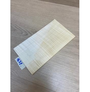 Клён Белый Явор, Волнистый заготовка накладки на головку грифа Радиал АА Волна ААА 5х122х215-210 мм (стабилизированный)-2