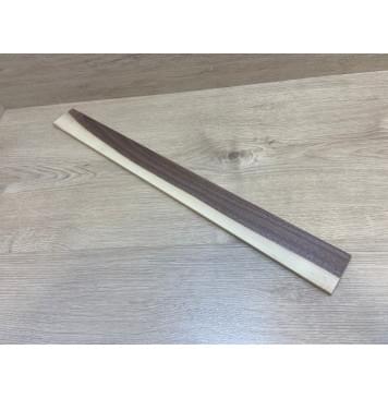 Орех Американский Заболонь заготовка накладки для электрогитары Смешанный ААА 8.5х63-57х630 мм-0