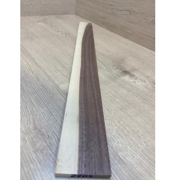 Орех Американский Заболонь заготовка накладки для электрогитары Смешанный ААА 8.5х63-57х630 мм-3