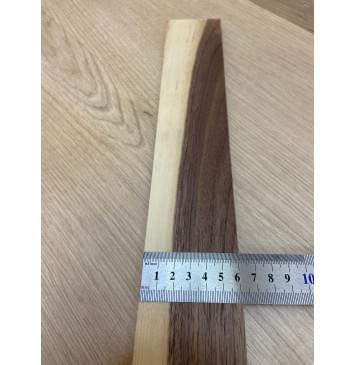 Орех Американский Заболонь заготовка накладки для электрогитары Смешанный ААА 8.5х63-57х630 мм-5