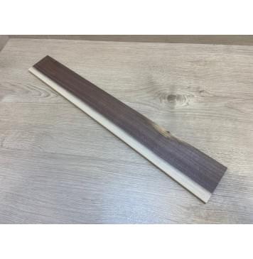 Орех Американский Заболонь заготовка накладки для электрогитары Радиал А 9.5х82-72х560 мм-0