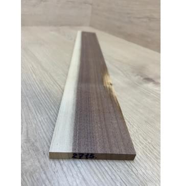 Орех Американский Заболонь заготовка накладки для электрогитары Радиал А 9.5х82-72х560 мм-1