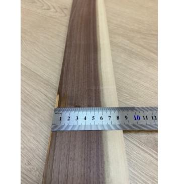 Орех Американский Заболонь заготовка накладки для электрогитары Радиал А 9.5х82-72х560 мм-7