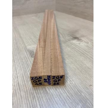 Махагон Кая заготовка грифа безголовой гитары Радиал АА 29х(22-13-22)х660 мм - из 3х частей-3