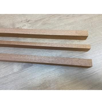 Махагон Кая заготовка грифа безголовой гитары Радиал АА 29х(22-13-22)х660 мм - из 3х частей-11