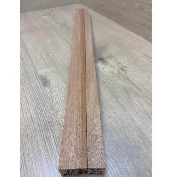 Махагон Кая заготовка грифа безголовой гитары Радиал АА 29х(22-13-22)х660 мм - из 3х частей-8