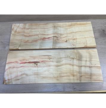 Клён Американский заготовка на топ Радиал АА 19х234х655 мм - 2 шт. (книжкой)-11