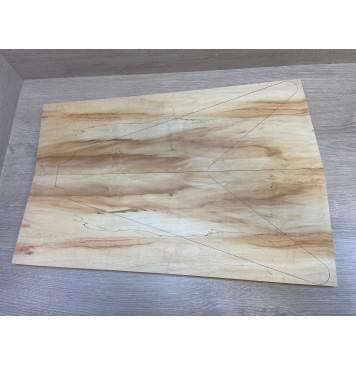 Клён Американский заготовка на топ Смешанный АА 21х224-186х610 мм - 2 шт. (книжкой)-0