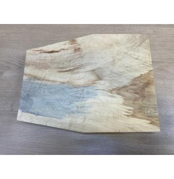 Клён Американский Волнистый заготовка корпуса для Тревел Гитары Тангент АА Волна АА 50х330-237х415-405 мм (массив)-0