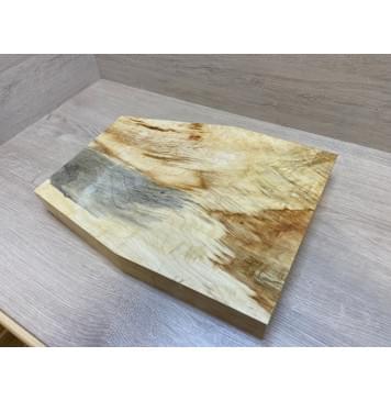 Клён Американский Волнистый заготовка корпуса для Тревел Гитары Тангент АА Волна АА 50х330-237х415-405 мм (массив)-8