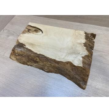 Клён Американский Волнистый заготовка корпуса для Тревел Гитары под заливку Смешанный АА Волна АА 35.5х280-260х425 мм (массив)-3