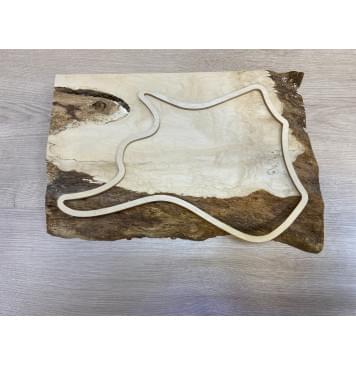 Клён Американский Волнистый заготовка корпуса для Тревел Гитары под заливку Смешанный АА Волна АА 35.5х280-260х425 мм (массив)-4