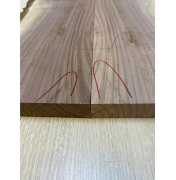 Орех Американский Заболонь заготовка на топ для Тревел гитары Смешанный АА 20х167-140х505 мм - 2 шт (книжкой) АКЦИЯ-4