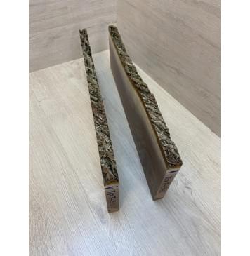 Орех Американский Заболонь заготовка на топ для Тревел гитары Смешанный АА 20х167-140х505 мм - 2 шт (книжкой) АКЦИЯ-7