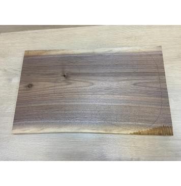 Орех Американский Заболонь заготовка на топ Тангент АА 22х310х560 мм (цельный) АКЦИЯ-0