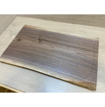 Орех Американский Заболонь заготовка на топ Тангент АА 22х310х560 мм (цельный) АКЦИЯ-1