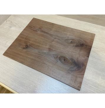 Орех Американский заготовка на топ Тангент А 7х175х450 мм - 2шт (книжкой) Уценка-сучки,трещины-1