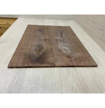 Орех Американский заготовка на топ Тангент А 7х175х450 мм - 2шт (книжкой) Уценка-сучки,трещины-2