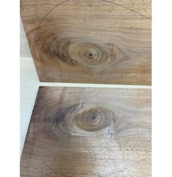 Орех Американский заготовка на топ Тангент А 7х175х450 мм - 2шт (книжкой) Уценка-сучки,трещины-8