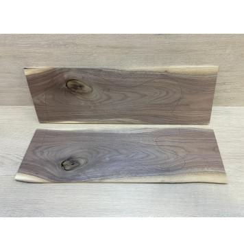 Орех Американский Заболонь заготовка на топ Тангент А 8х170-160х530 мм - 2 шт (книжкой) АКЦИЯ-4