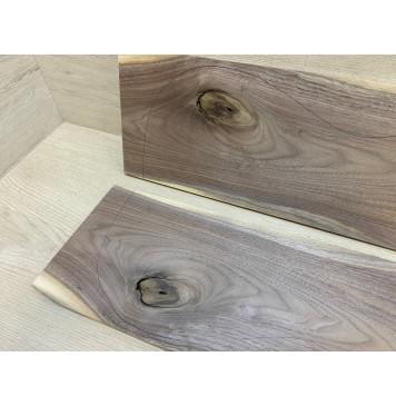 Орех Американский Заболонь заготовка на топ Тангент А 8х170-160х530 мм - 2 шт (книжкой) АКЦИЯ-7