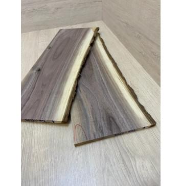 Орех Американский Заболонь заготовка на топ Тангент АА 9.5х175-165х550 мм - 2 шт (книжкой) АКЦИЯ-3