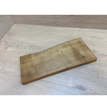 Клён Печёный Волнистый 180гр заготовка на топ для Тревел гитары Радиал А Волна АА 26.5х140х350 мм (1шт под распил) Уценка-сучки,трещина-5