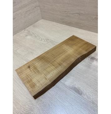 Клён Печёный Волнистый 180гр заготовка на топ для Тревел гитары Радиал А Волна АА 26.5х140х350 мм (1шт под распил) Уценка-сучки,трещина-6