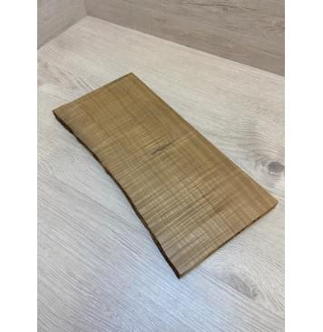 Клён Печёный Волнистый 180гр заготовка на топ для Тревел гитары Радиал А Волна ААА 17.5х160-145х335 мм (1шт под распил) Уценка-сучок-4