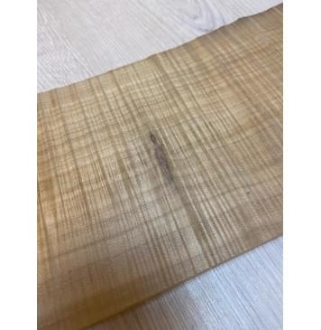 Клён Печёный Волнистый 180гр заготовка на топ для Тревел гитары Радиал А Волна ААА 17.5х160-145х335 мм (1шт под распил) Уценка-сучок-2