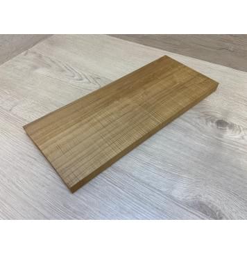 Клён Печёный Волнистый 180гр заготовка на топ для Тревел гитары Радиал А Волна ААА 15х152х365 мм (1шт под распил) Уценка-сучок-3