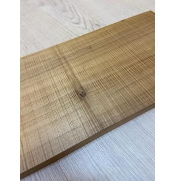 Клён Печёный Волнистый 180гр заготовка на топ для Тревел гитары Радиал А Волна ААА 19х152х365 мм (1шт под распил) Уценка-сучок-4