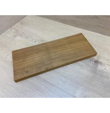 Клён Печёный Волнистый 180гр заготовка на топ для Тревел гитары Радиал А Волна ААА 19х152х365 мм (1шт под распил) Уценка-сучок-6