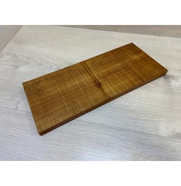 Клён Печёный Волнистый 180гр заготовка на топ для Тревел гитары Радиал А Волна ААА 19х152х365 мм (1шт под распил) Уценка-сучок-10