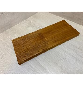 Клён Печёный Волнистый 180гр заготовка на топ для Тревел гитары Радиал А Волна ААА 19х152х365 мм (1шт под распил) Уценка-сучок-11