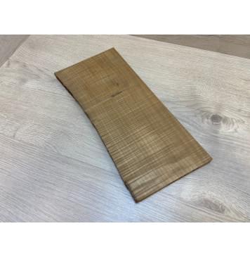 Клён Печёный Волнистый 180гр заготовка на топ для Тревел гитары Радиал А Волна ААА 16.5х160-145х350 мм (1шт под распил) Уценка-сучок-2