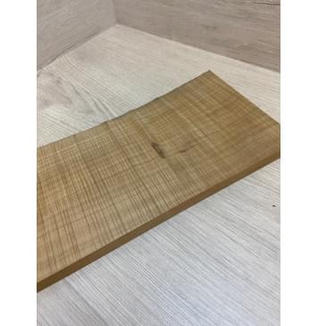 Клён Печёный Волнистый 180гр заготовка на топ для Тревел гитары Радиал А Волна ААА 16.5х160-145х350 мм (1шт под распил) Уценка-сучок-4