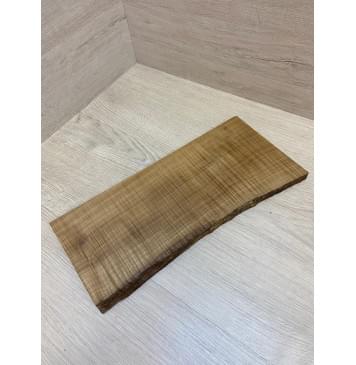 Клён Печёный Волнистый 180гр заготовка на топ для Тревел гитары Радиал А Волна ААА 16.5х160-145х350 мм (1шт под распил) Уценка-сучок-7