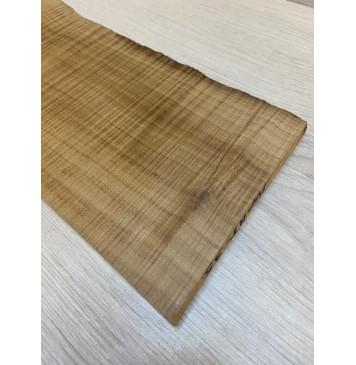 Клён Печёный Волнистый 180гр заготовка на топ для Тревел гитары Радиал А Волна ААА 16.5х160-145х350 мм (1шт под распил) Уценка-сучок-5