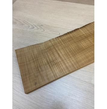 Клён Печёный Волнистый 180гр заготовка на топ для Тревел гитары Радиал А Волна ААА 16.5х160-145х350 мм (1шт под распил) Уценка-сучок-9