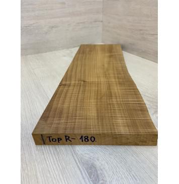 Клён Печёный Волнистый 180гр заготовка на топ Радиал А Волна ААА 25.5х185-170х500-490 мм (1шт под распил) АКЦИЯ-3