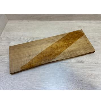 Клён Печёный Волнистый 180гр заготовка на топ Радиал А Волна ААА 25.5х185-170х500-490 мм (1шт под распил) АКЦИЯ-9