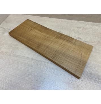 Клён Печёный Волнистый 180гр заготовка на топ Радиал А Волна ААА 25.5х187-180х500-490 мм (1шт под распил) АКЦИЯ-2