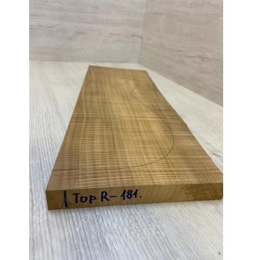 Клён Печёный Волнистый 180гр заготовка на топ Радиал А Волна ААА 25.5х187-180х500-490 мм (1шт под распил) АКЦИЯ-3