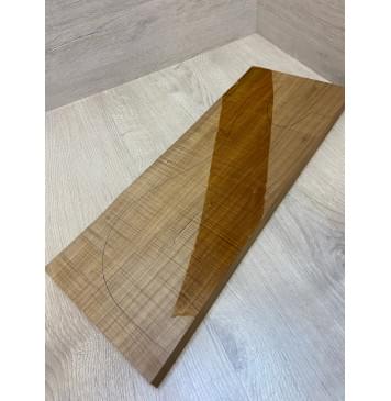 Клён Печёный Волнистый 180гр заготовка на топ Радиал А Волна ААА 25.5х187-180х500-490 мм (1шт под распил) АКЦИЯ-9