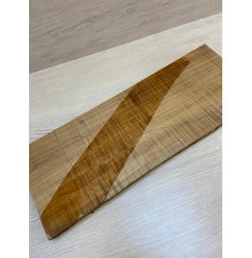 Клён Печёный Волнистый 180гр заготовка на топ Радиал А Волна ААА 25.5х187-180х500-490 мм (1шт под распил) АКЦИЯ-11