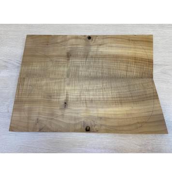 Клён Печёный Волнистый 180гр заготовка на топ Радиал А Волна АА 21х170х460-440 мм - 2 шт.(книжкой) АКЦИЯ-2