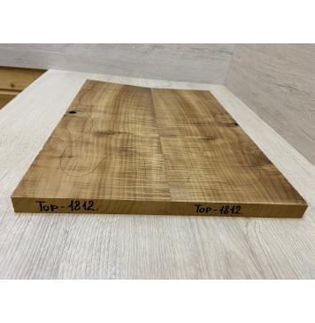 Клён Печёный Волнистый 180гр заготовка на топ Радиал А Волна АА 21х170х460-440 мм - 2 шт.(книжкой) АКЦИЯ-5