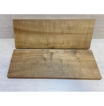 Клён Печёный Волнистый 180гр заготовка на топ Радиал А Волна АА 21х170х460-440 мм - 2 шт.(книжкой) АКЦИЯ-7